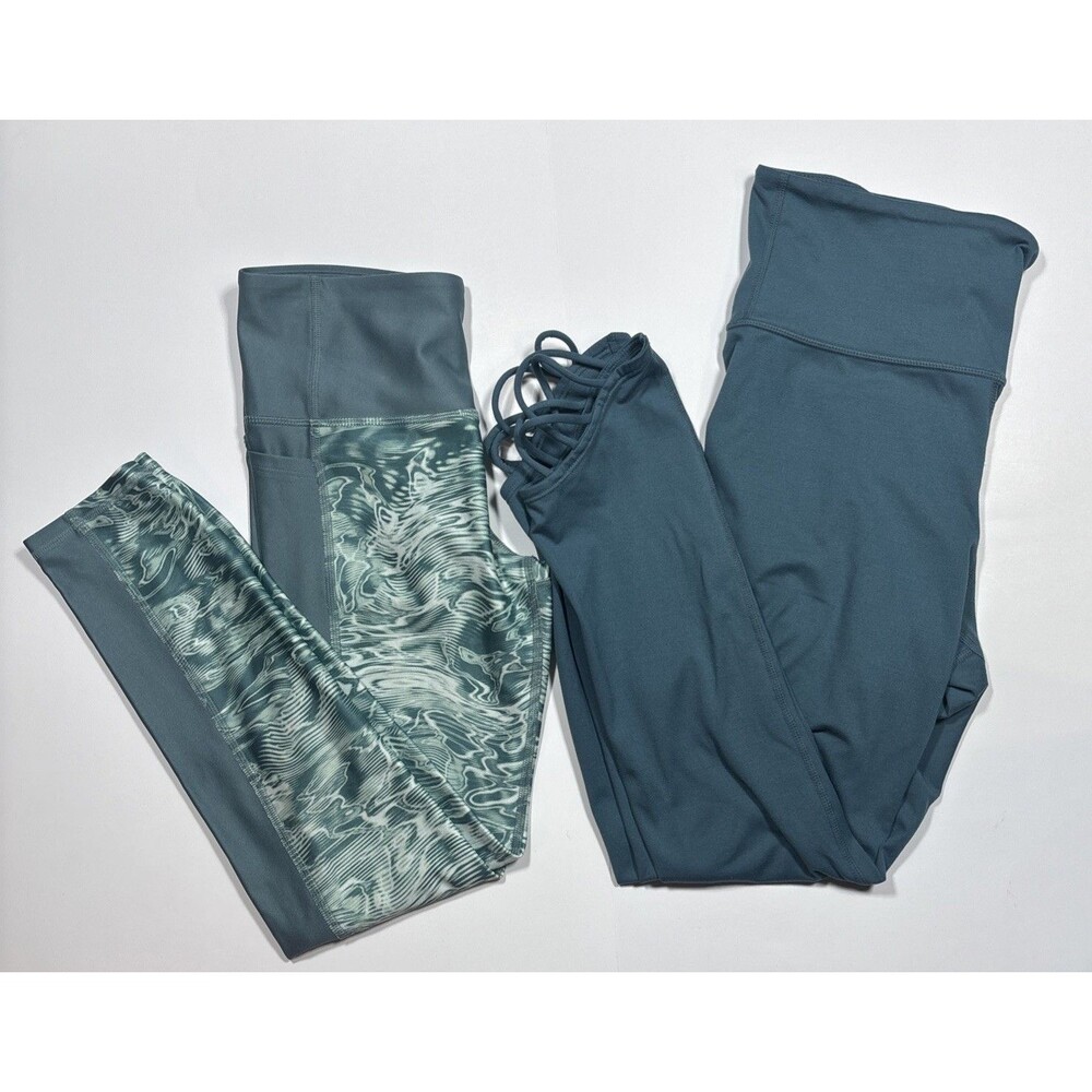 Under Armour HeatGear + JoyLab Teal Leggings Bundle Women’s S Gym athleisure set